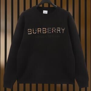 Burberr Men's Black Knit Sweatshirt